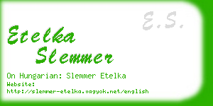 etelka slemmer business card